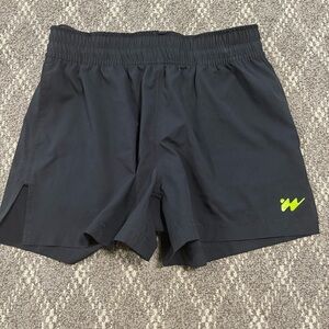 Without Walls Anthropologie split side shorts mens SM black Athletic 4” Inseam